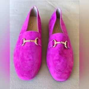 Joie Fuchsia Suede Loafers